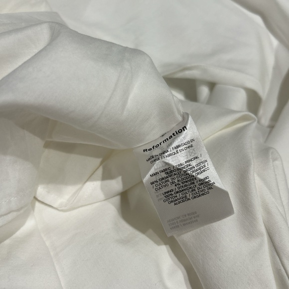 Reformation Alfred midi dress in white size 6 - Picture 5 of 7